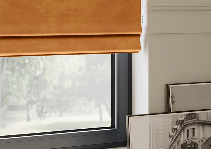 Odessa Velvet, Nectarine - Roman Blind - Image 5